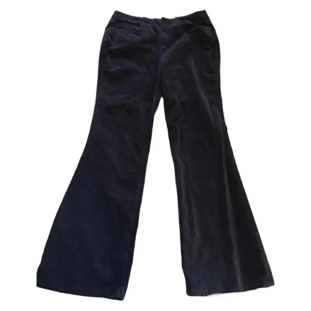 Lands’ End Velvet Pants-Navy Blue size 8